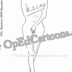 Sarah Palin cartoon, naked