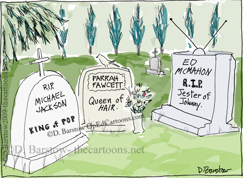 Farrah Fawcett, Ed McMahon and Michael Jackson graveyard.