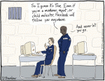 facebook cartoon in prison